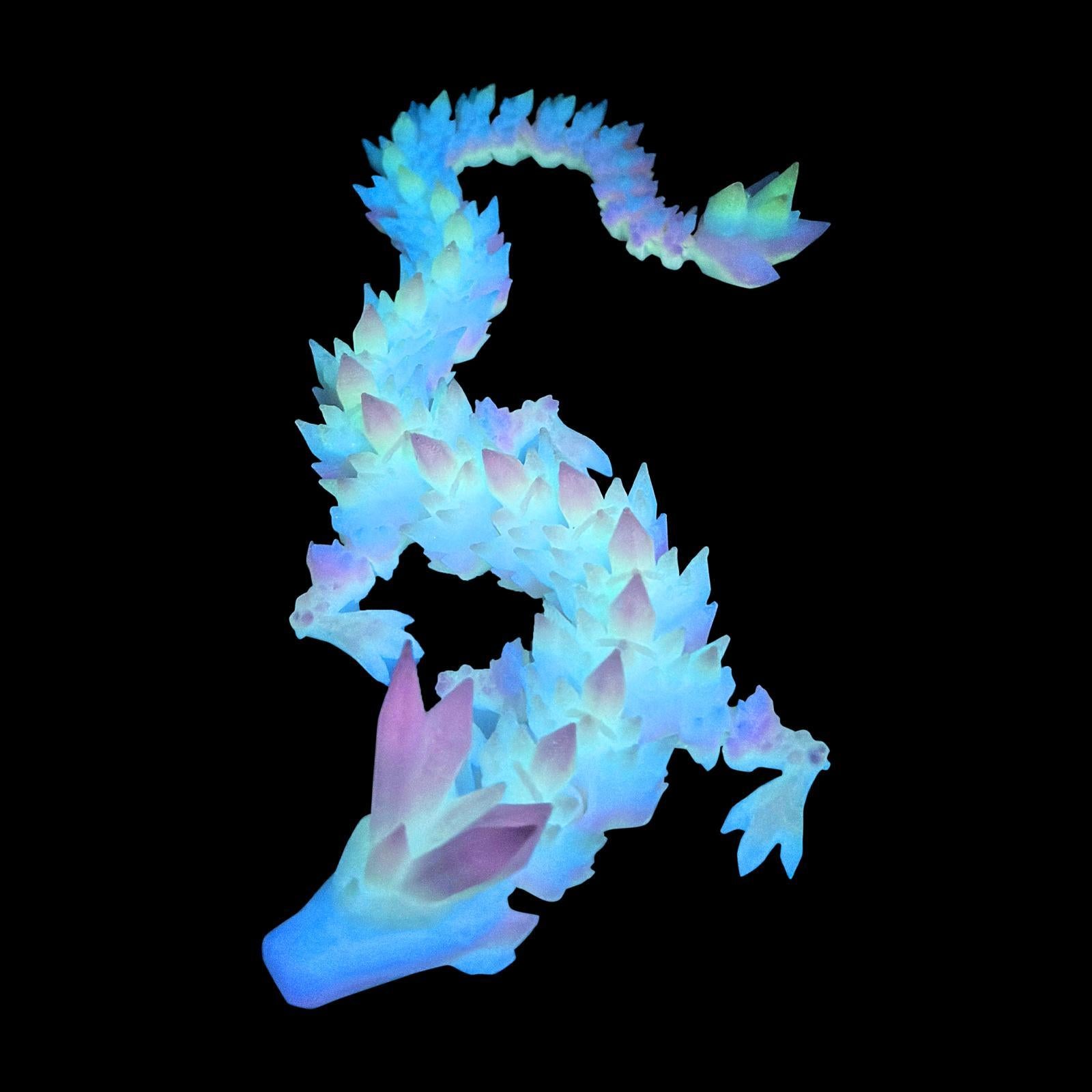 Premium Diamond Pattern Dragon Decorative Figurine Home Ornament