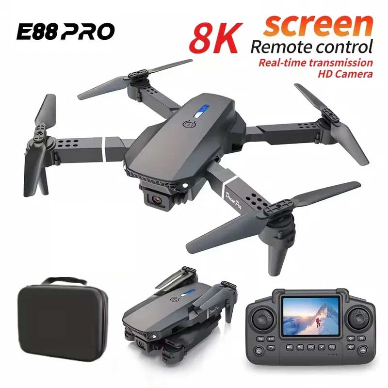 E88 Pro Mini Drone Dual Camera Screen Control 1080P HD
