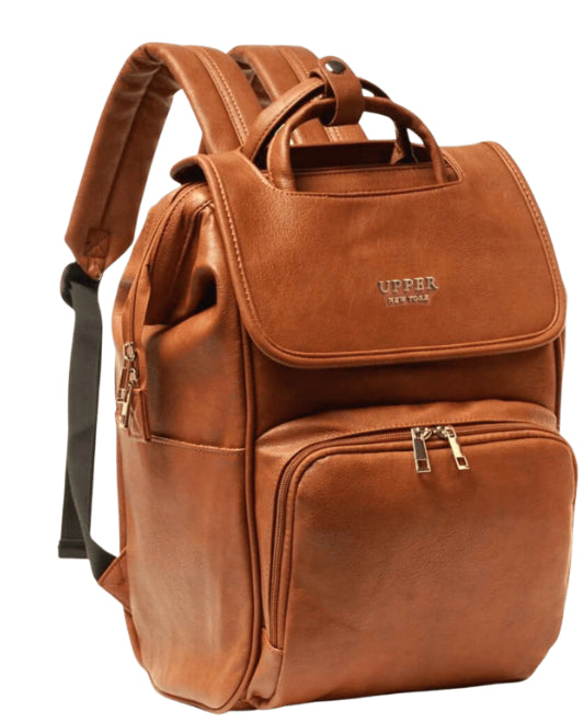 Large Capacity PU Shoulder Backpack Multifunctional Travel School Bag