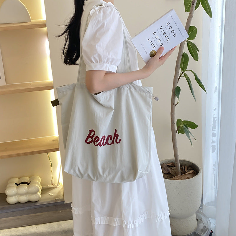 Large Capacity Canvas Shoulder Bag for Women Daily Use and Travel Needs