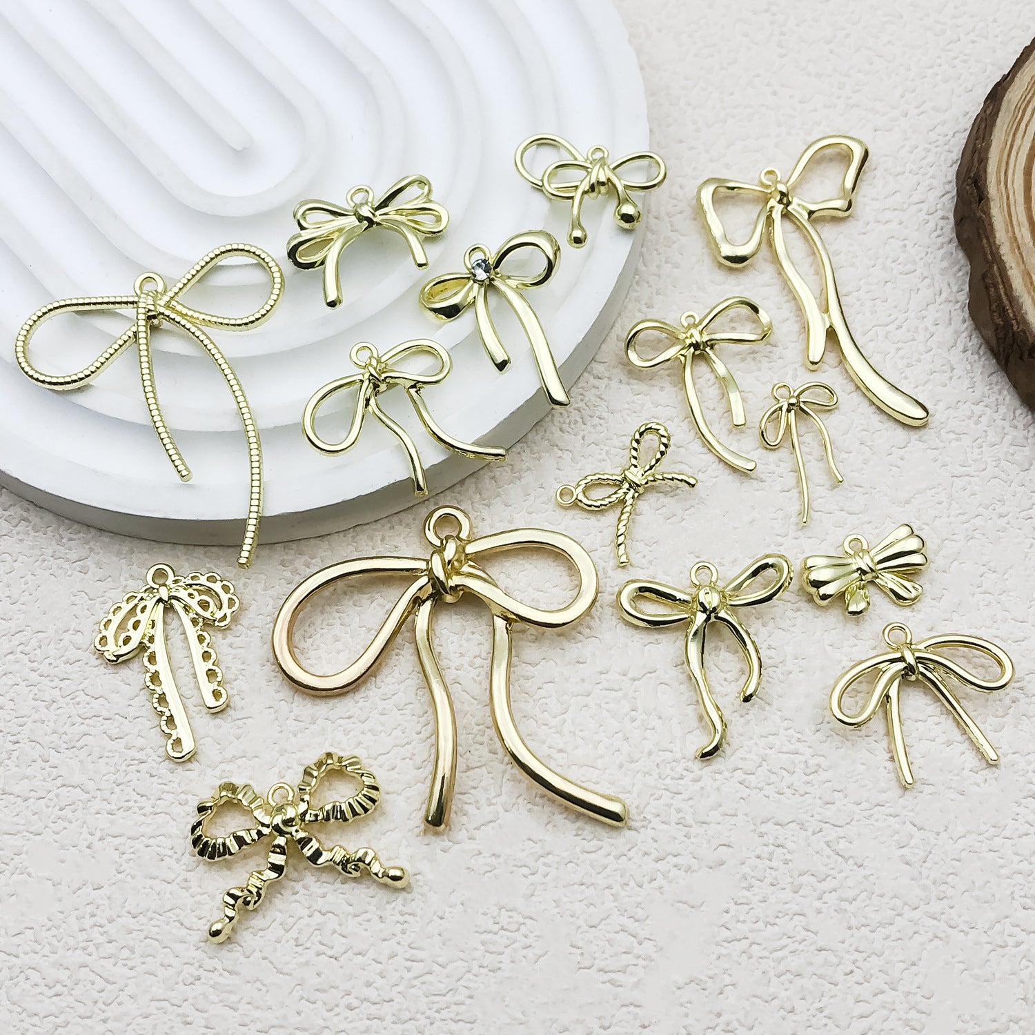 Premium 51Pc Bowknot Charms Set Cute DIY Jewelry Craft Accessories
