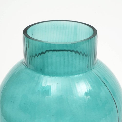 Modern Funnel Flare Glass Vase Large Tall Decorative Flower Vase
