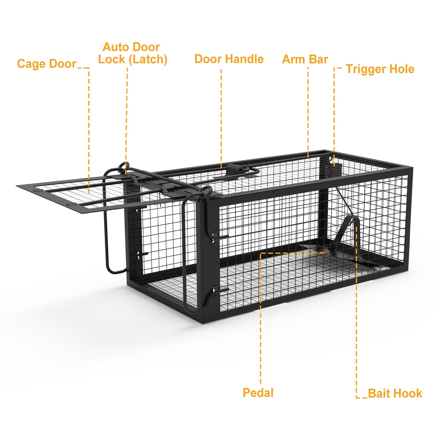 Premium Humane Rat Trap Cage Set for Safe Rodent Control