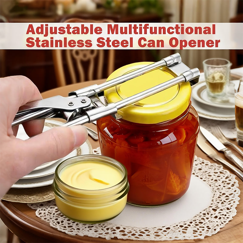 Adjustable Stainless Steel Can and Jar Opener