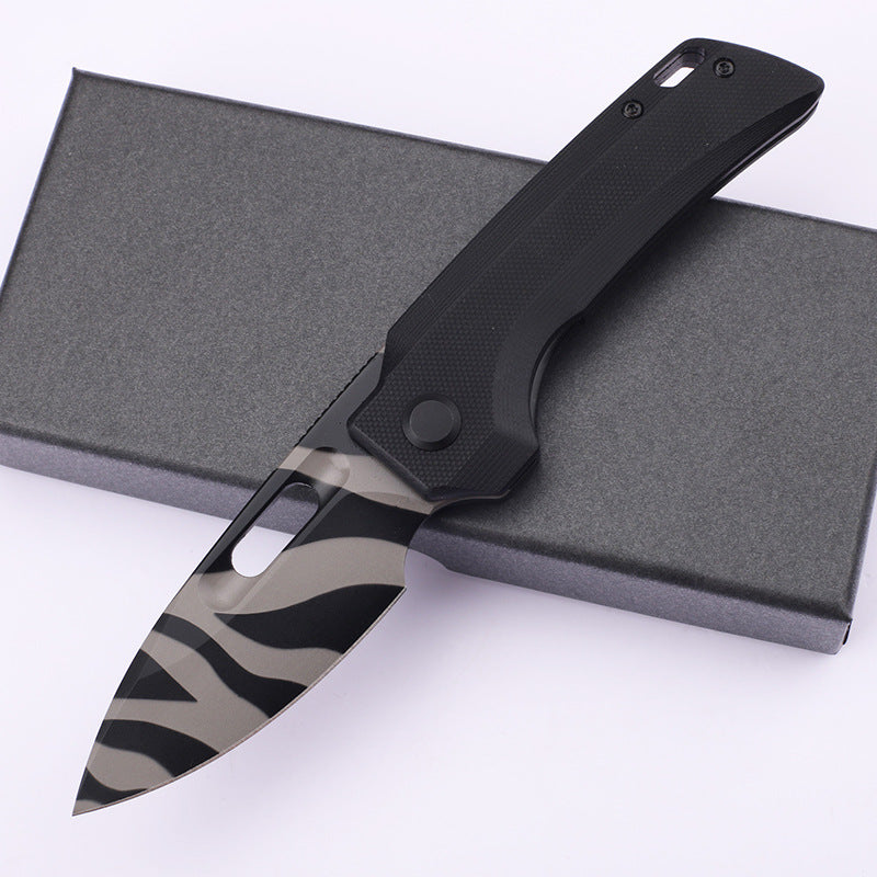 Tiger Stripe Folding Utility Knife Pocket Knife EDC Tool Clip