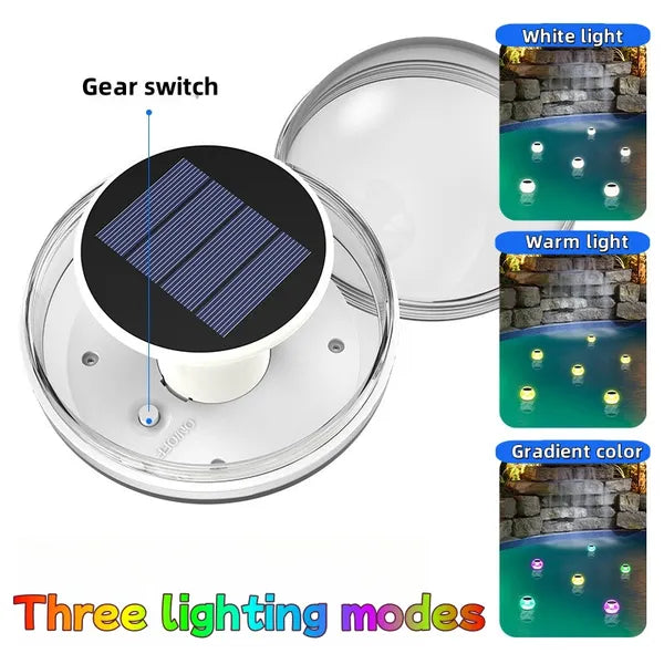 Solar Floating Pool Lights – 6PCS Waterproof Color LED Globes