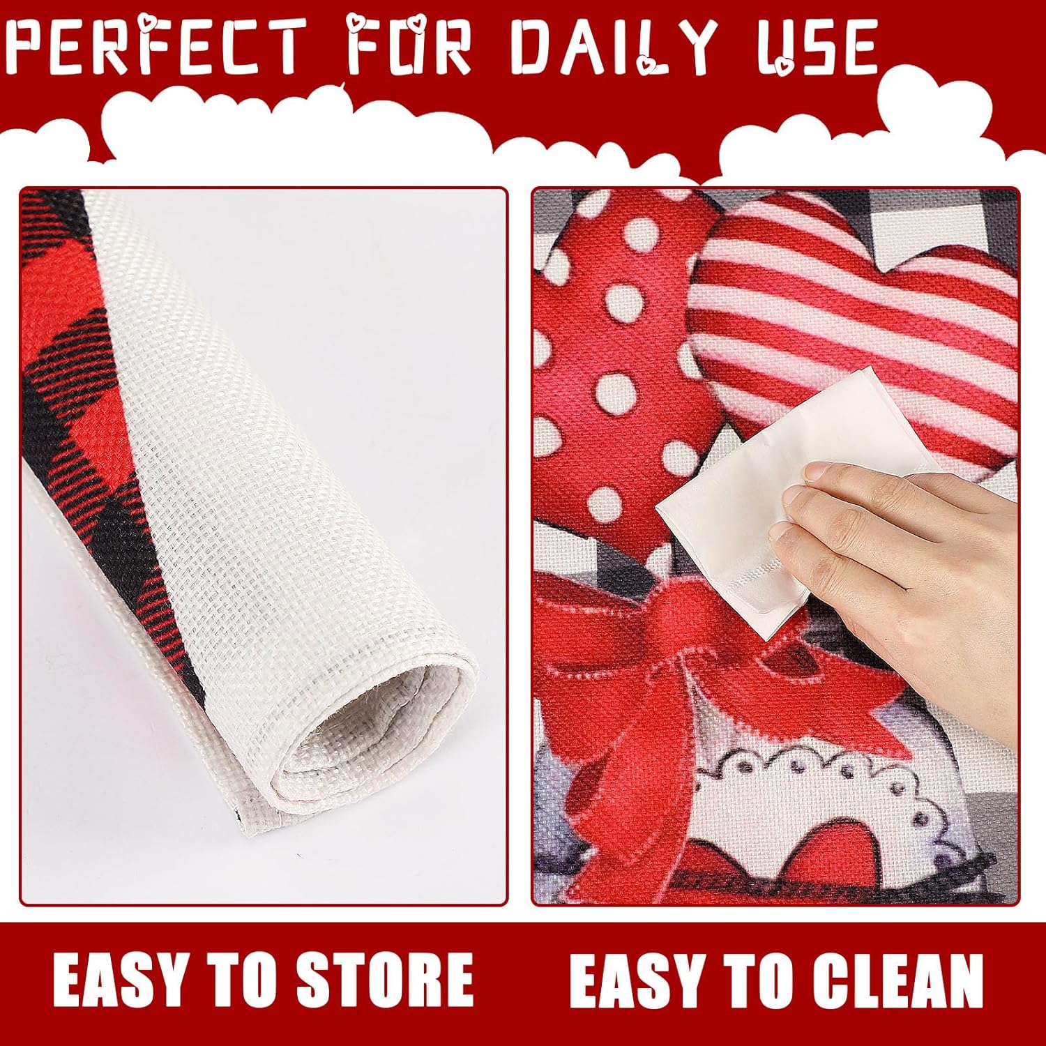 Valentine’s Day Gnome Placemats Set of 4