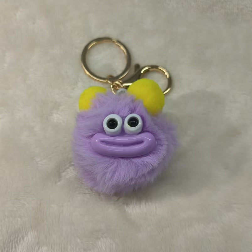 Premium Cute Plush Keychains – Soft Fluffy Cartoon Charm Set