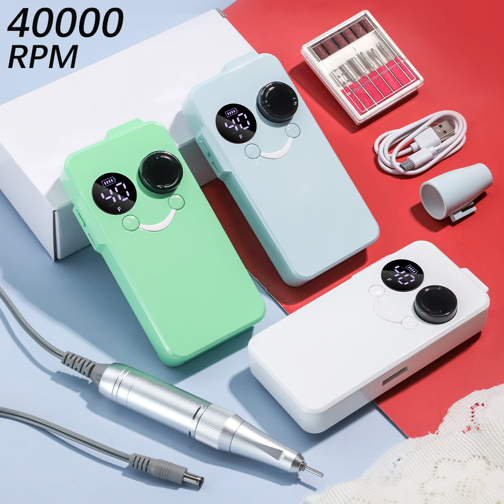 40000RPM Professional Cordless Electric Nail Drill Machine Rechargeable