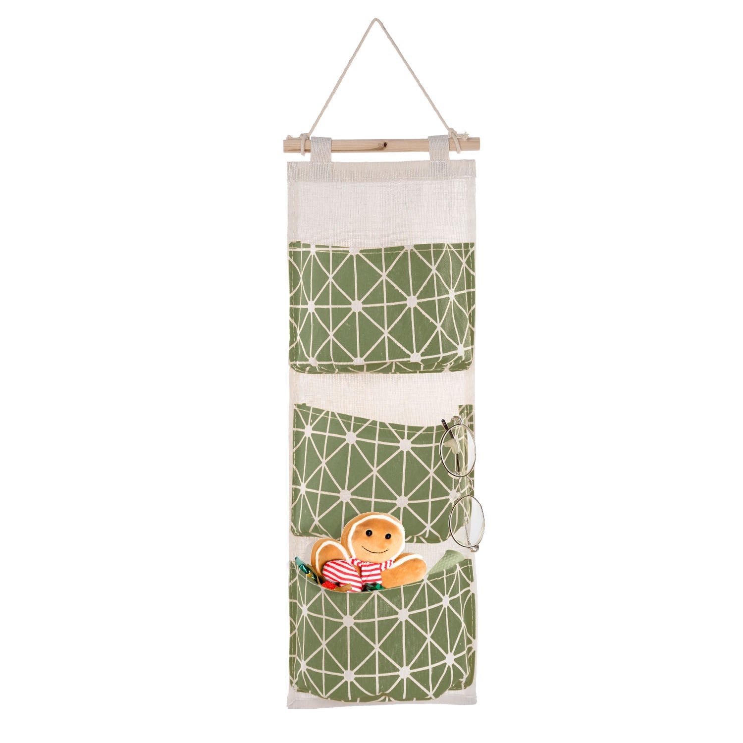 Wall Mounted Hanging Storage Organizer 3 Pocket Waterproof Bag