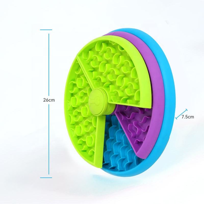 3 in 1 Slow Feeder Dog Bowl with Lick Mat Interactive Puzzle