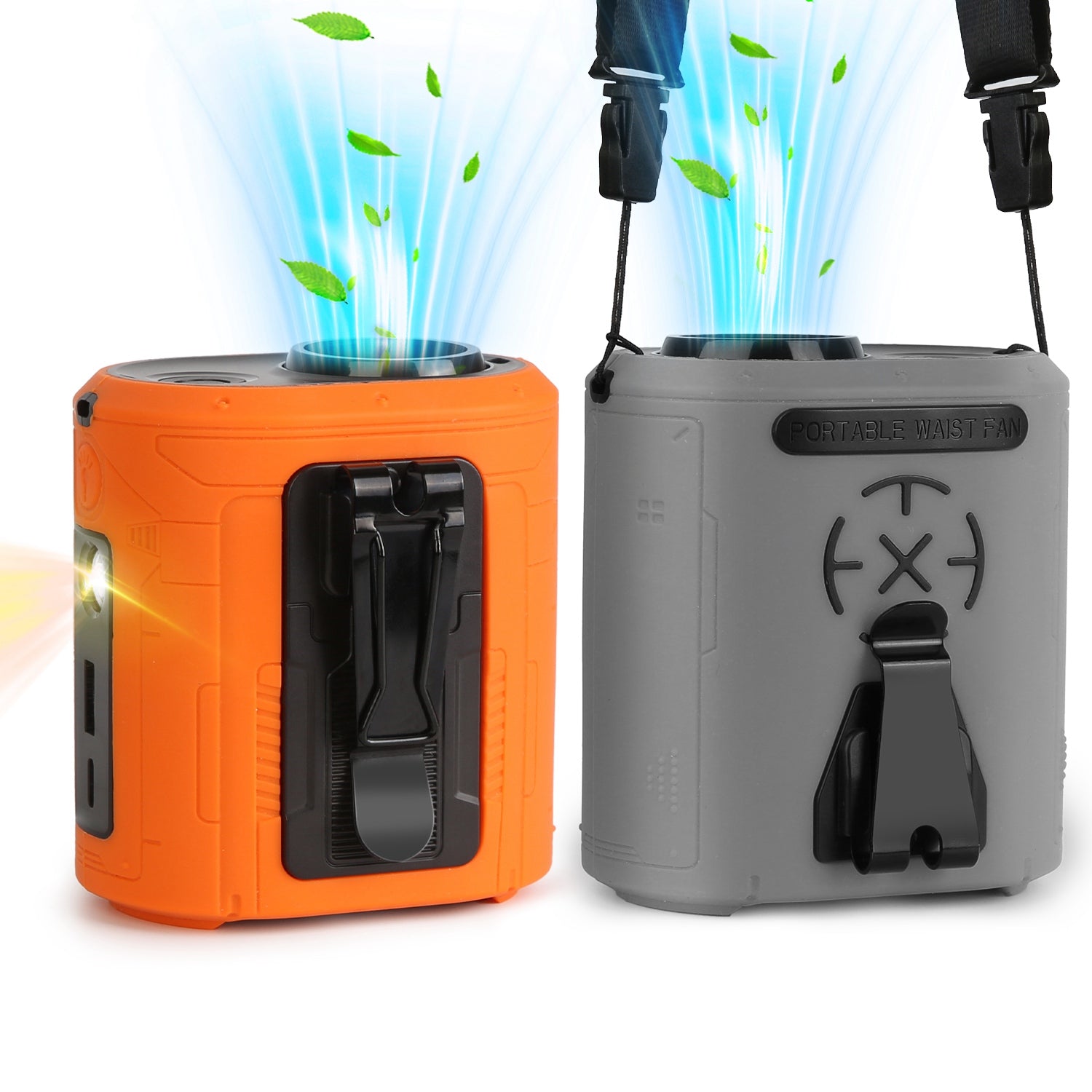 5 in 1 Portable Waist Clip Fan Rechargeable Turbo