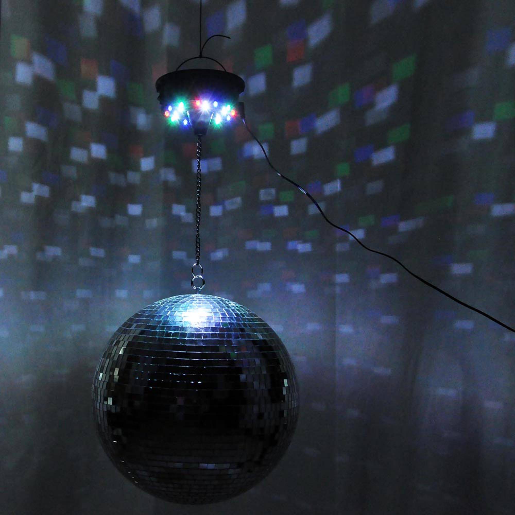 Powerful Disco Ball Motor RGB LED Rotating Light Sound Active