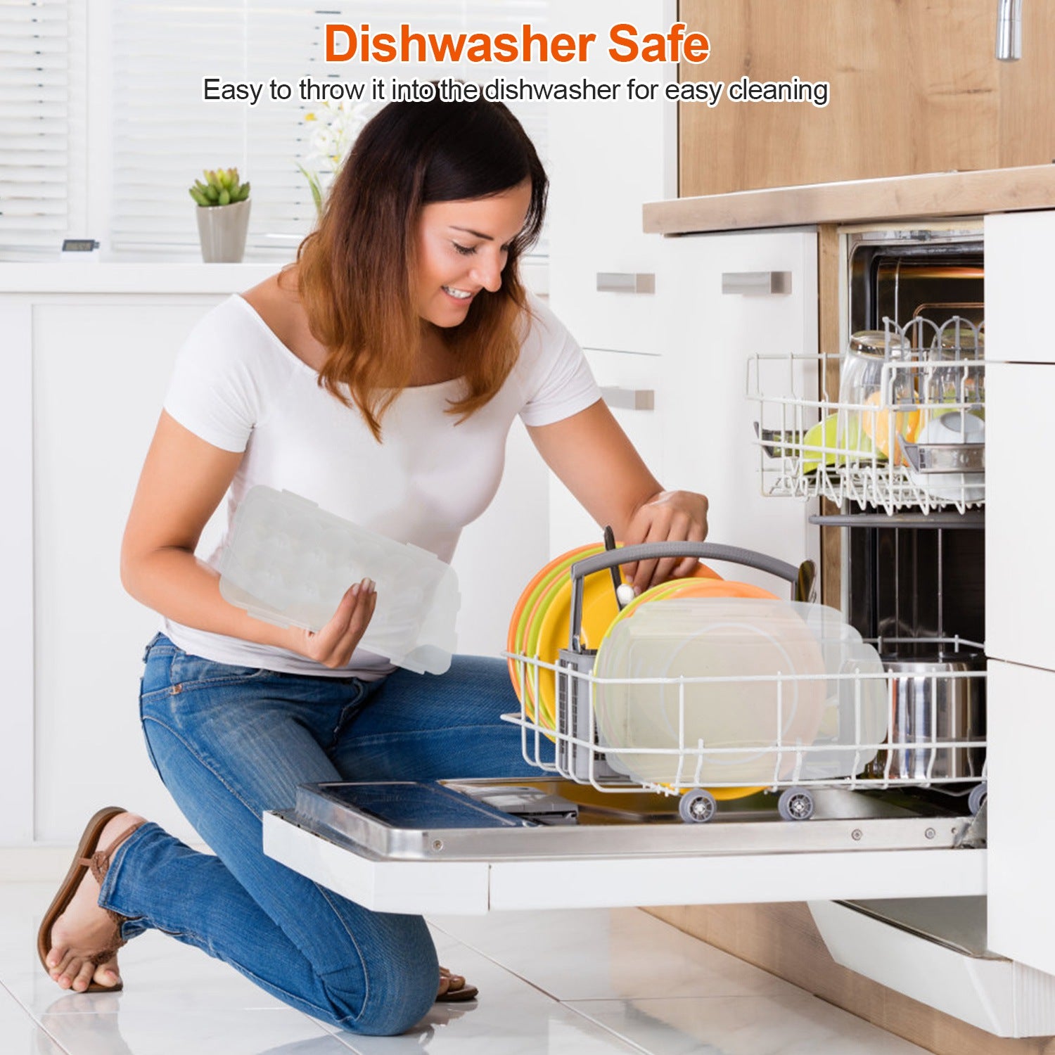 2Pcs Stackable Plastic Egg Holder for Refrigerator