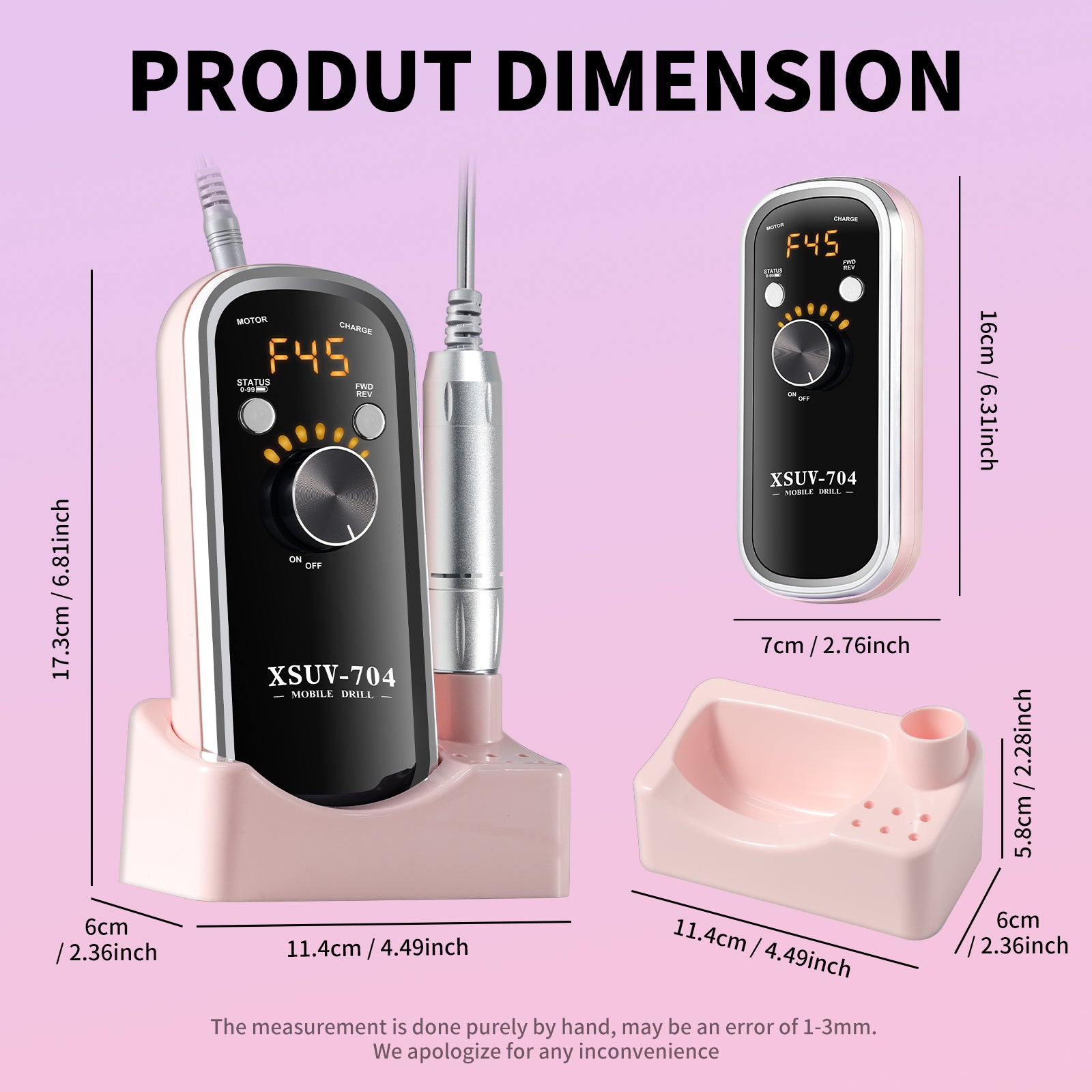 40000 RPM Rechargeable Electric Nail Drill