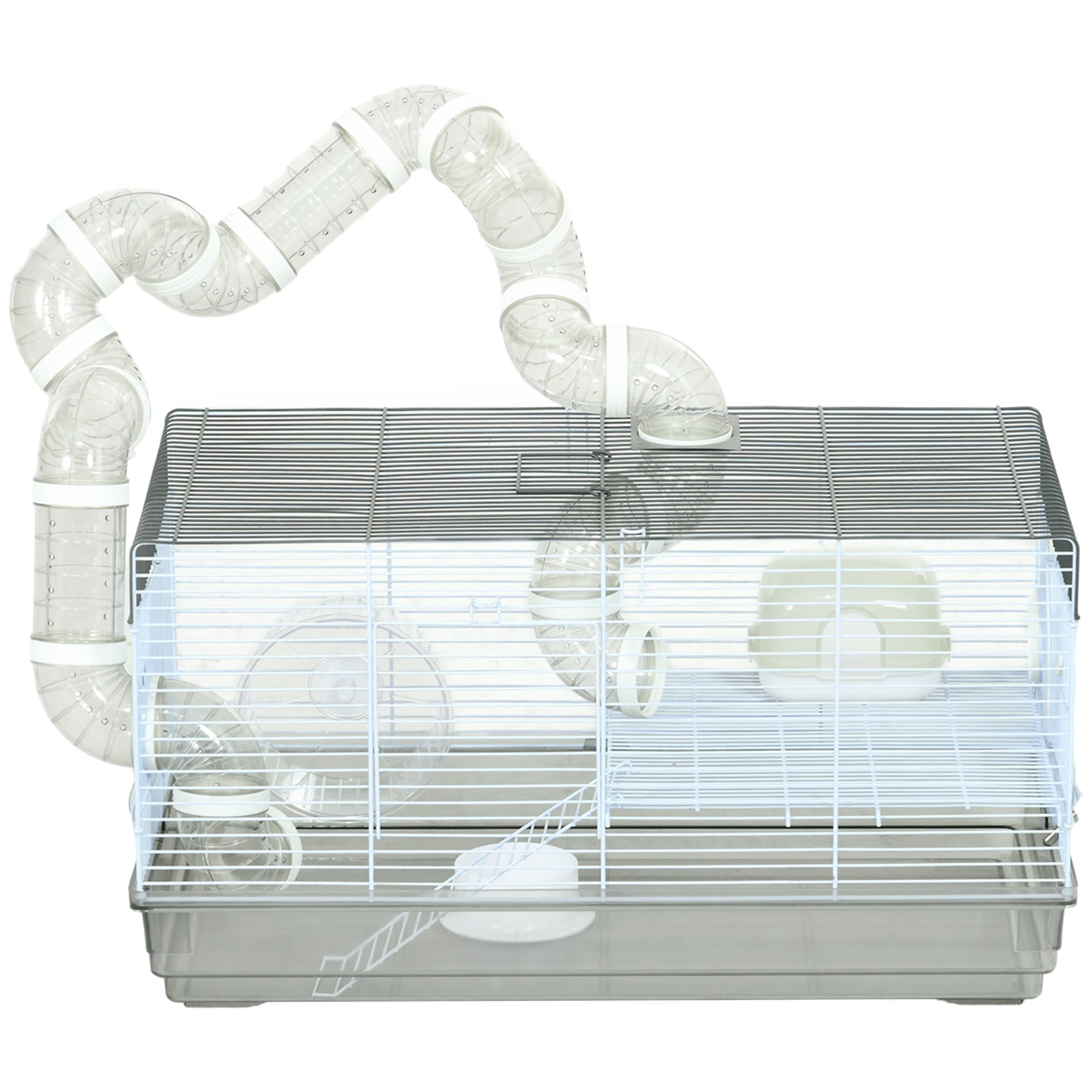 Premium Small Animal Cage with Tubes Wheel Bottle and Dish