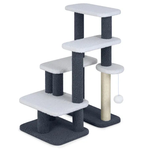 Premium 2 in 1 Cat Stairs and Tree with Sisal Scratching Post