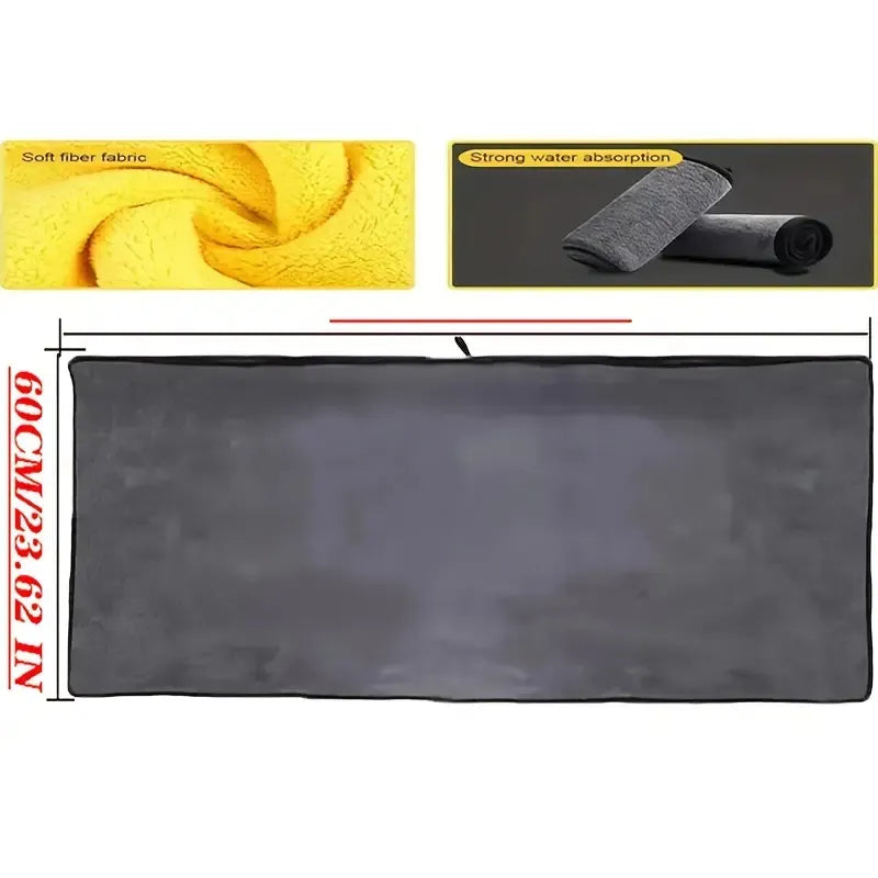 Premium Coral Velvet Car Wash Towel Ultra Absorbent & Scratch-Free