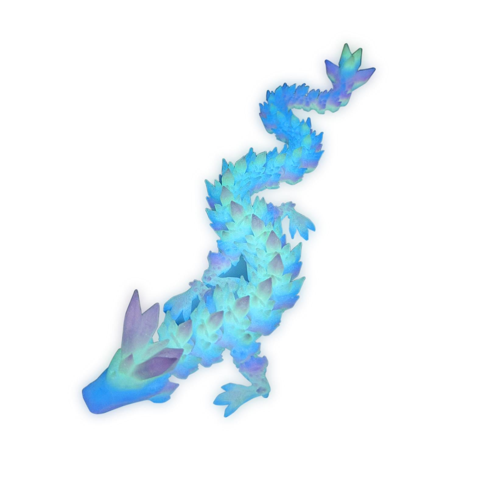 Premium Diamond Pattern Dragon Decorative Figurine Home Ornament