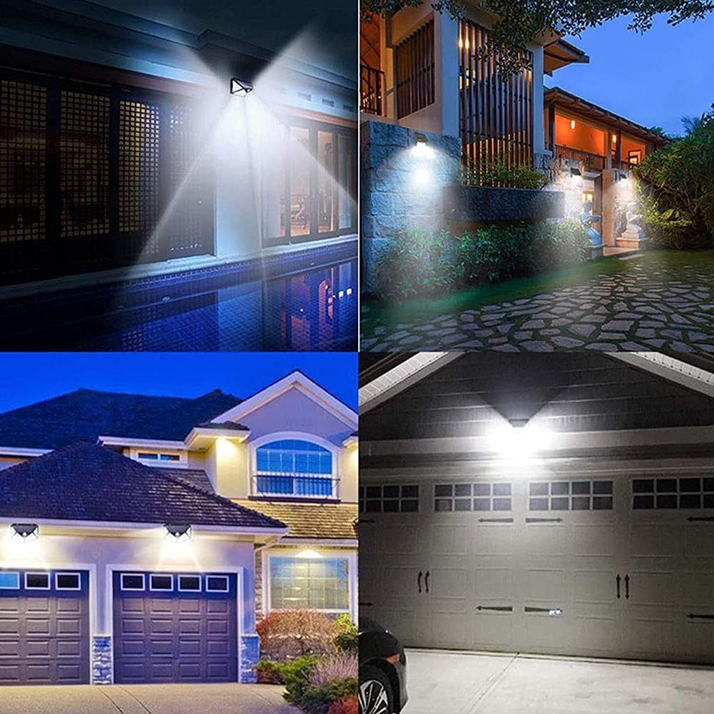 2-Pack 100 LED Solar Lights Outdoor Waterproof Garden Lighting Set