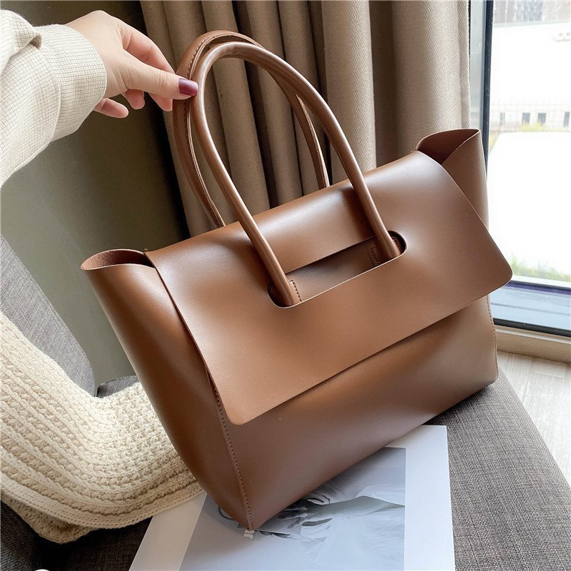 Fashion Women Large Capacity Shoulder Bag Retro Simple Tote Handbag