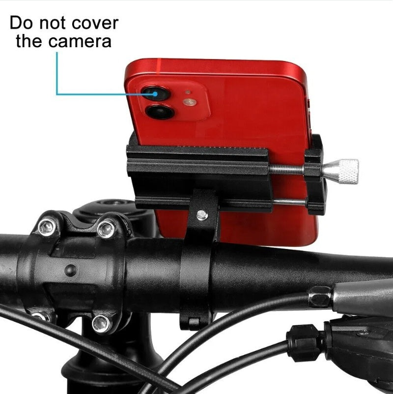 Aluminum Bike Phone Mount Handlebar Holder for GPS Secure