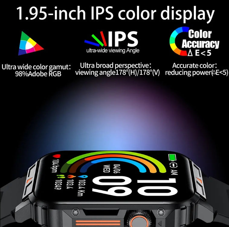 L81 Outdoor Smartwatch with BT Call Big Battery Fitness Tracker For Men