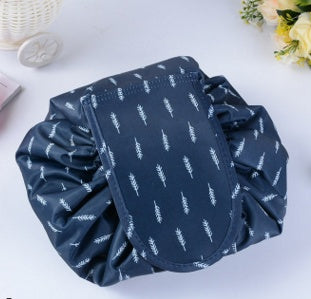 Animal Print Large Capacity Drawstring Cosmetic Storage Bag for Travel Use