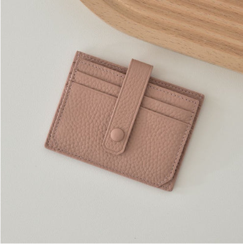 Ultra Thin Womens Card Holder Korean Style Multi Card Slot Slim Wallet