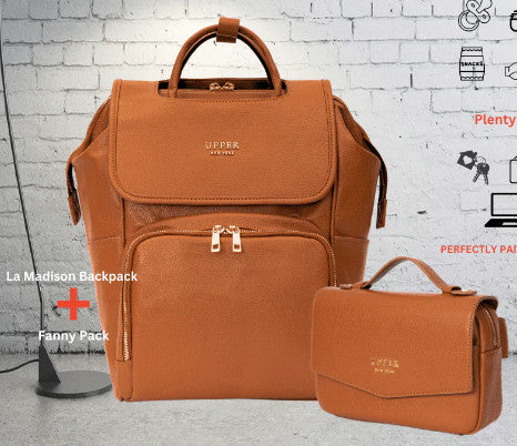 Large Capacity PU Shoulder Backpack Multifunctional Travel School Bag