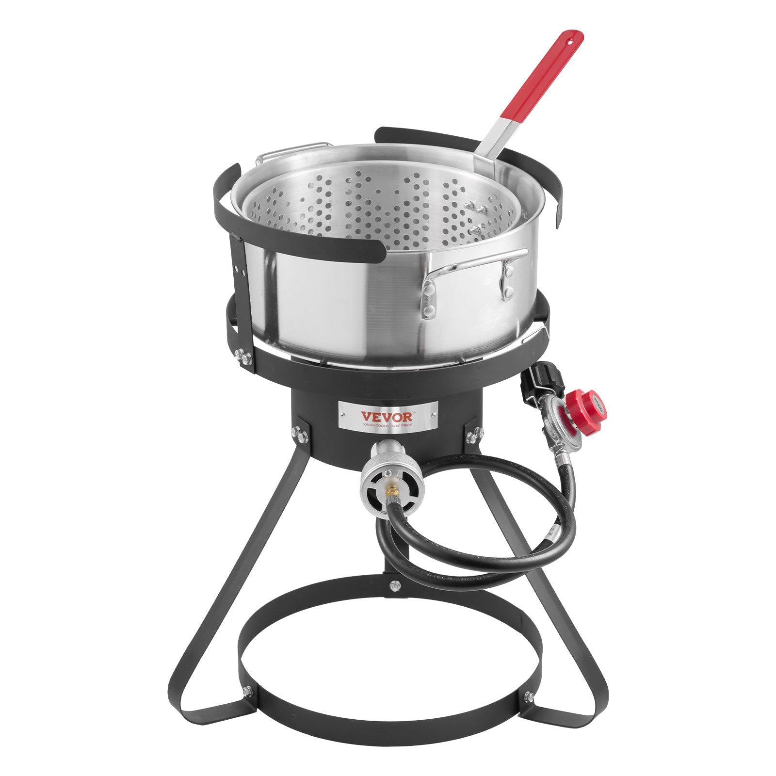 10 Qt Outdoor Propane Deep Fryer Kit Aluminum Fish & Wing Cooker