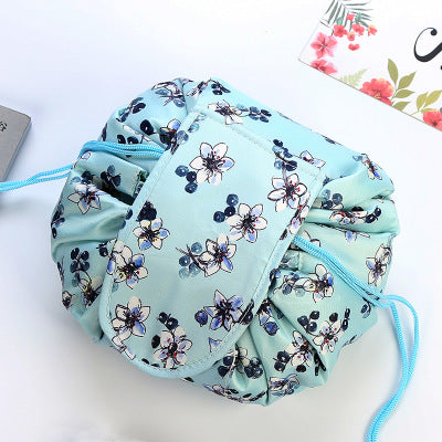 Animal Print Large Capacity Drawstring Cosmetic Storage Bag for Travel Use