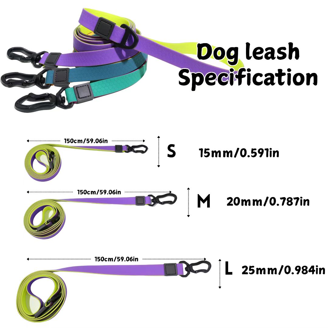 Honeycomb Embossed Dual-Color Pet Leash Set for Stylish Control