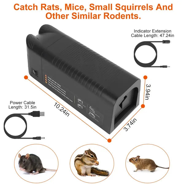 Indoor 1800V Electric Mouse Trap Rechargeable Rodent Zapper