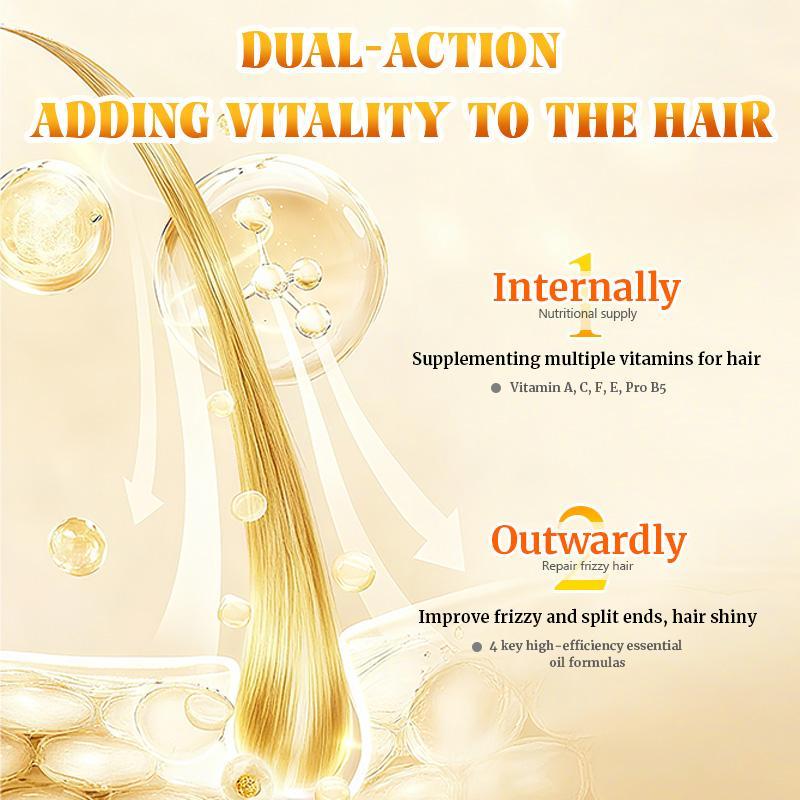 Portable Hair Oil Capsules for Travel Daily Frizz Control Care