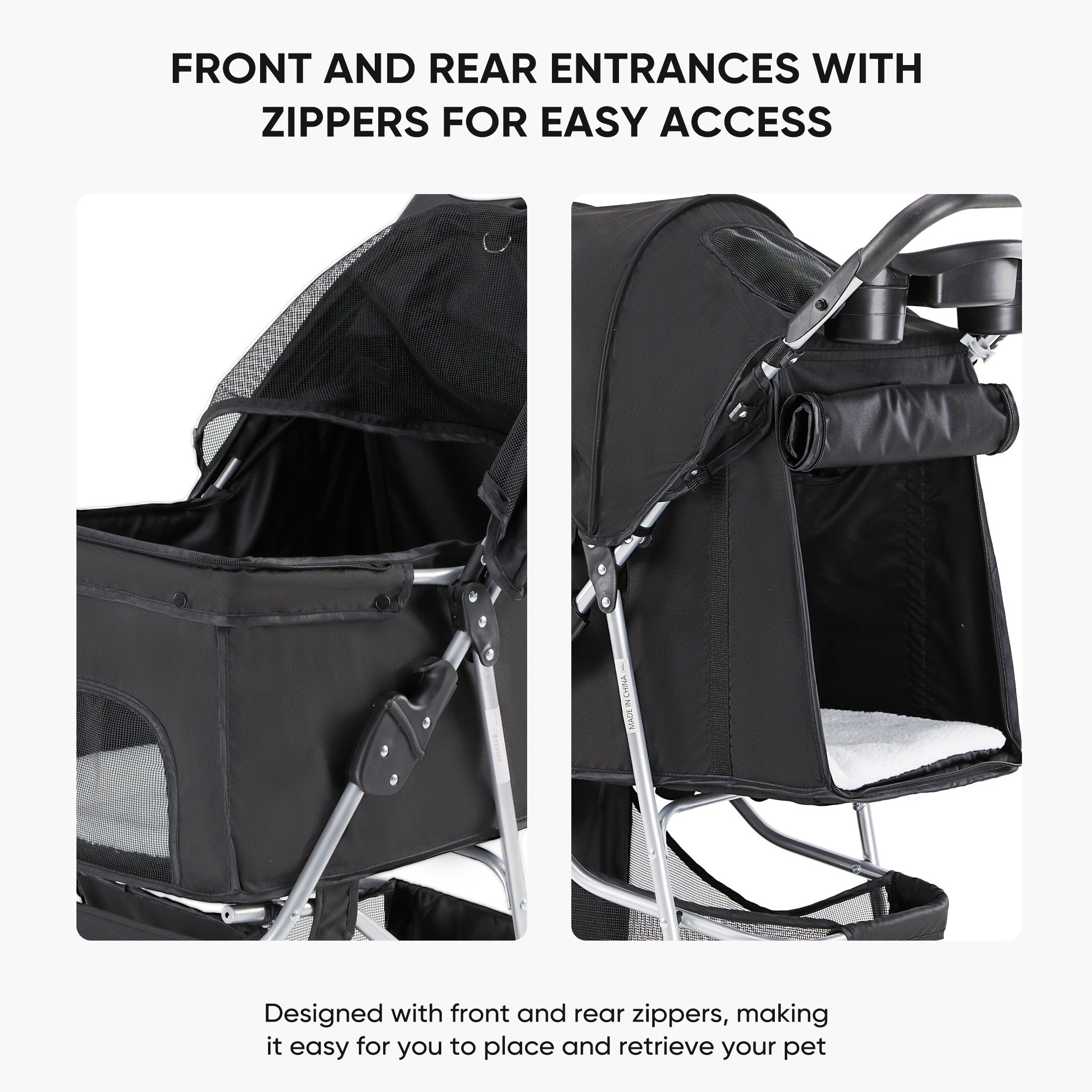 Ultimate Cat and Dog Pet Cart Comfortable Travel Carrier