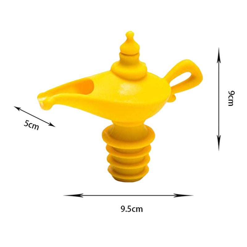 Oil Pourer Stopper Silicone Spout Aladdin Style Bottle Dispenser