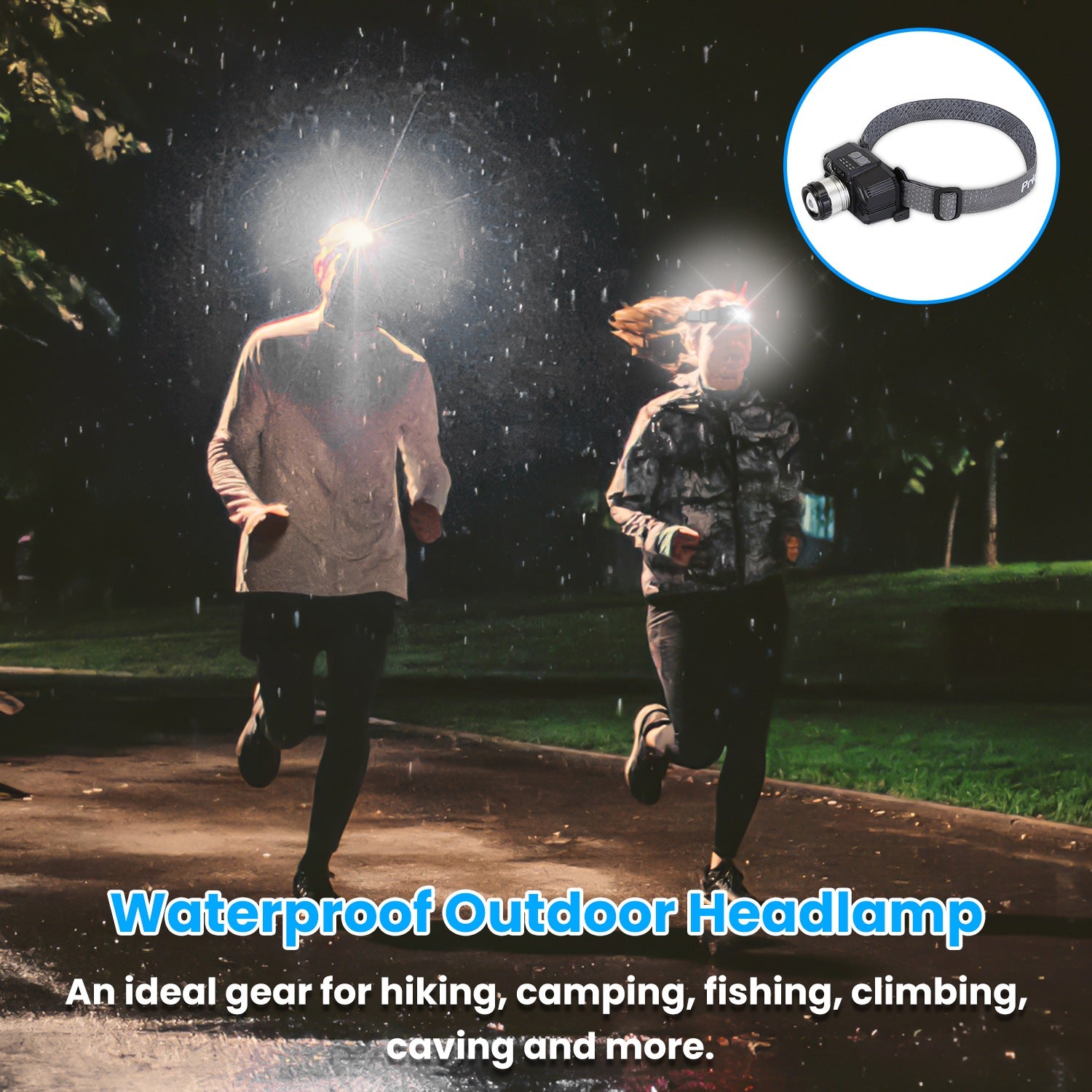 Powerful Motion Sensor LED Headlamp Zoomable Rechargeable