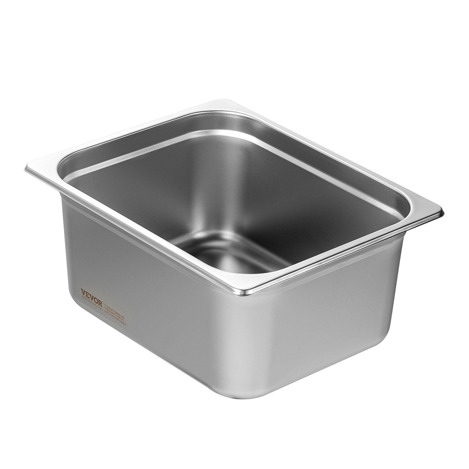 6 Pack 1/2 Size Stainless Steel Hotel Pans 6 Inch Deep Set