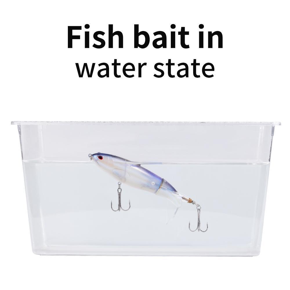 5pcs Topwater Pencil Lures Spinning Tail Hard Bait Set