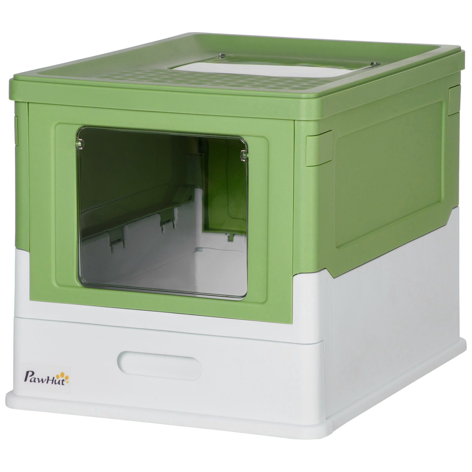 Fully Enclosed Cat Litter Box with Front Entry & Top Exit – Odor Control Cat Toilet
