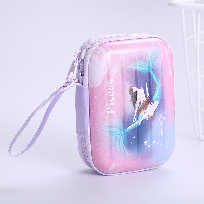 Tinplate Coin Purse Metal Mini Wallet Compact Storage Case for Coins and Keys