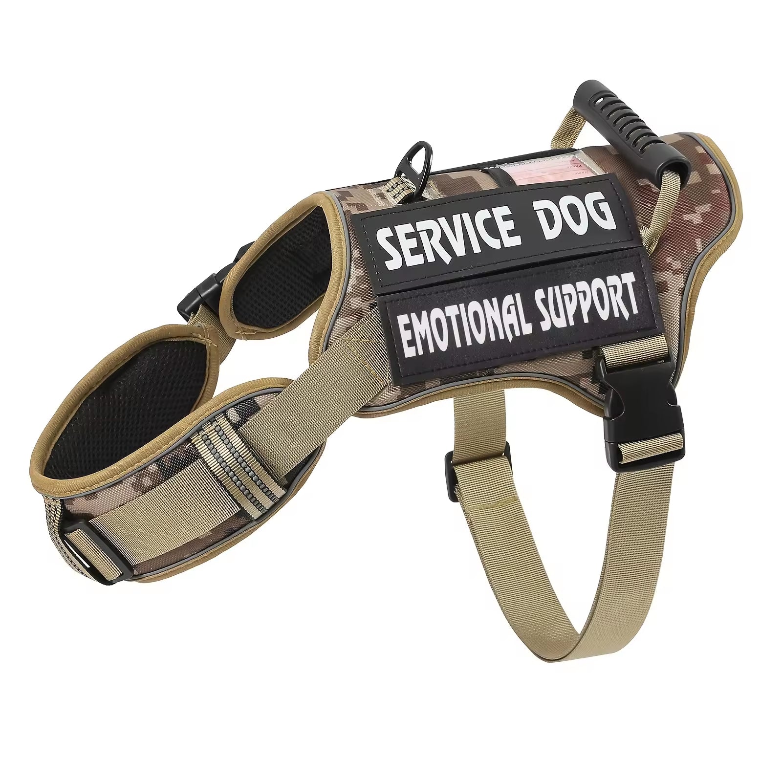 Heavy Duty Tactical Service Dog Harness No Pull Reflective Vest