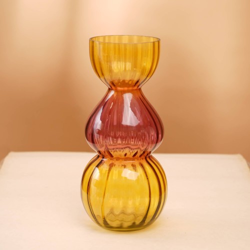 Decorative Gleaming Bubble Glass Vase Elegant Home Decor