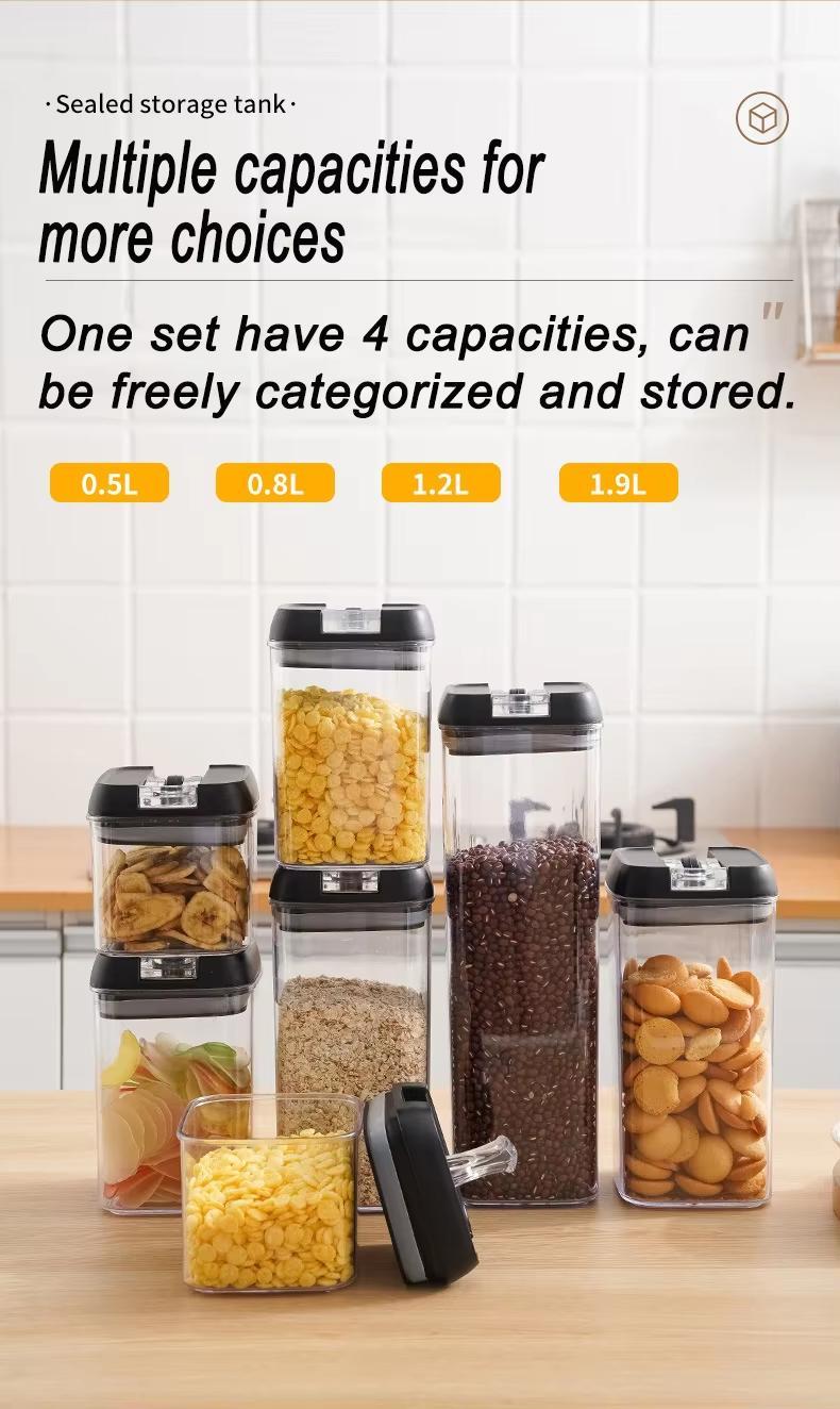 7-Piece Food Storage Container Set for Kitchen Use