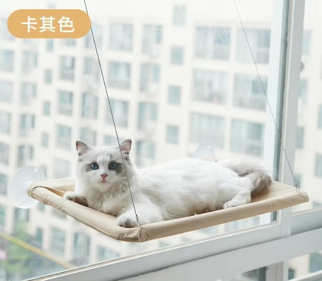 Premium Window Cat Hammock Strong Suction Cup Cozy Lounge Bed
