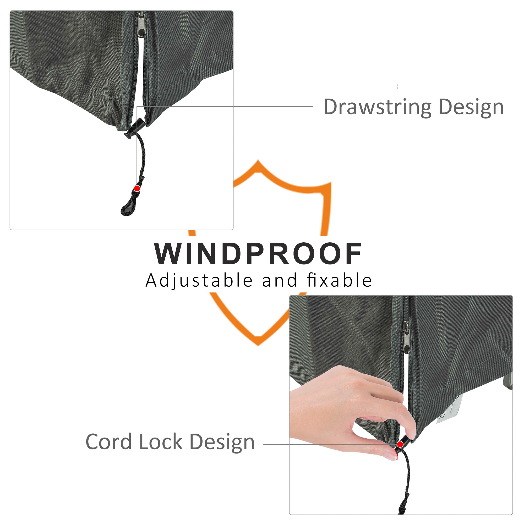 Waterproof Patio Swing Chair Cover Anti-UV Oxford Fabric Protector