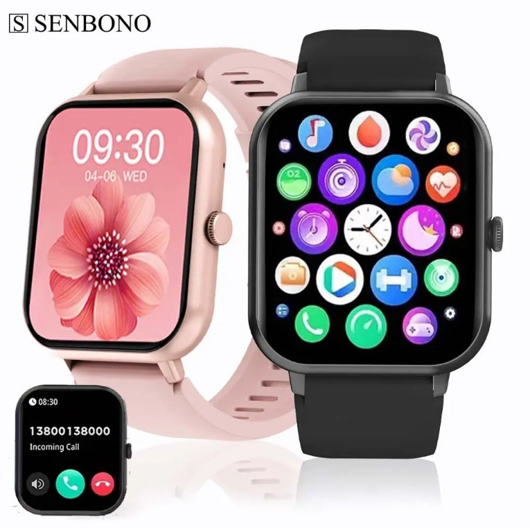 ZL54CJ Square Smartwatch Bluetooth Call Heart Rate Fitness Tracker