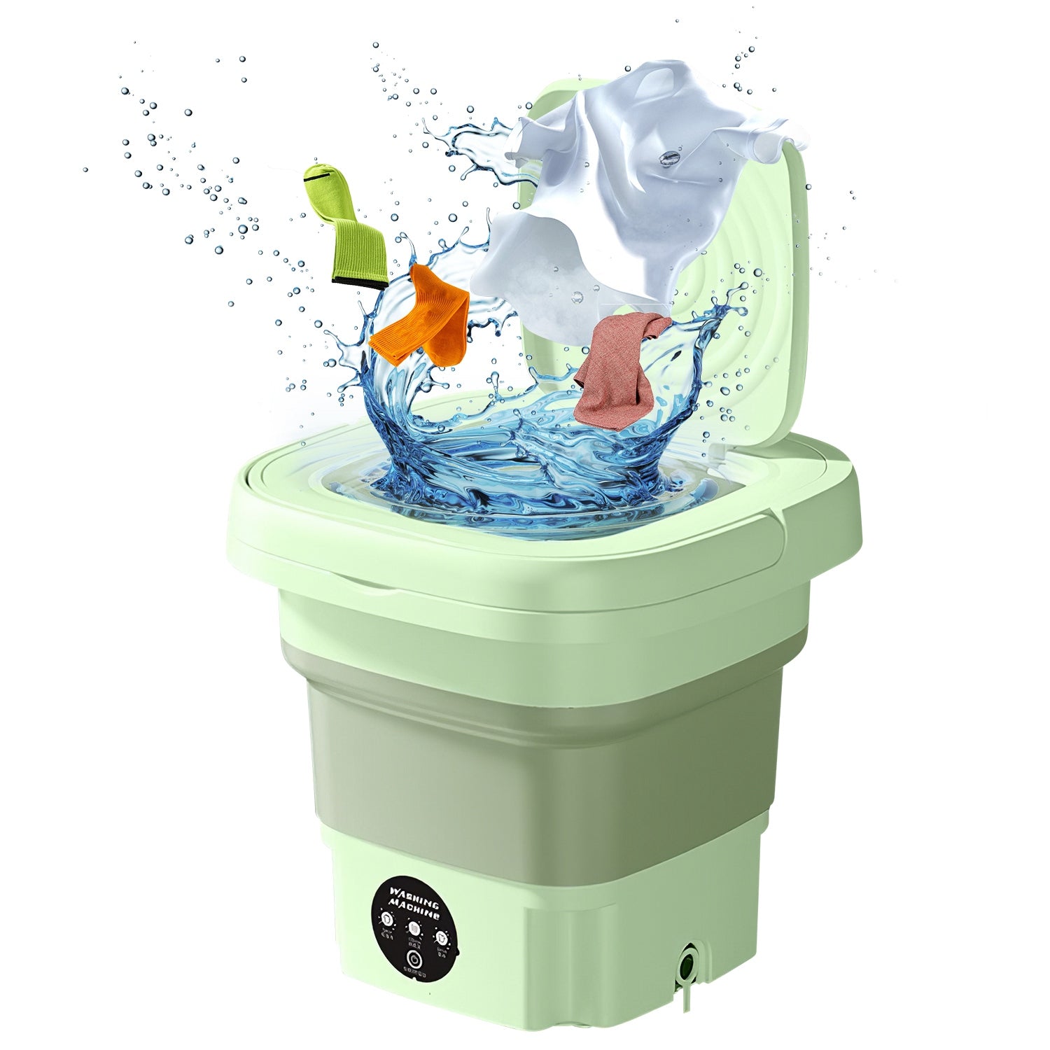 Powerful Foldable Portable Washing Machine Compact Laundry