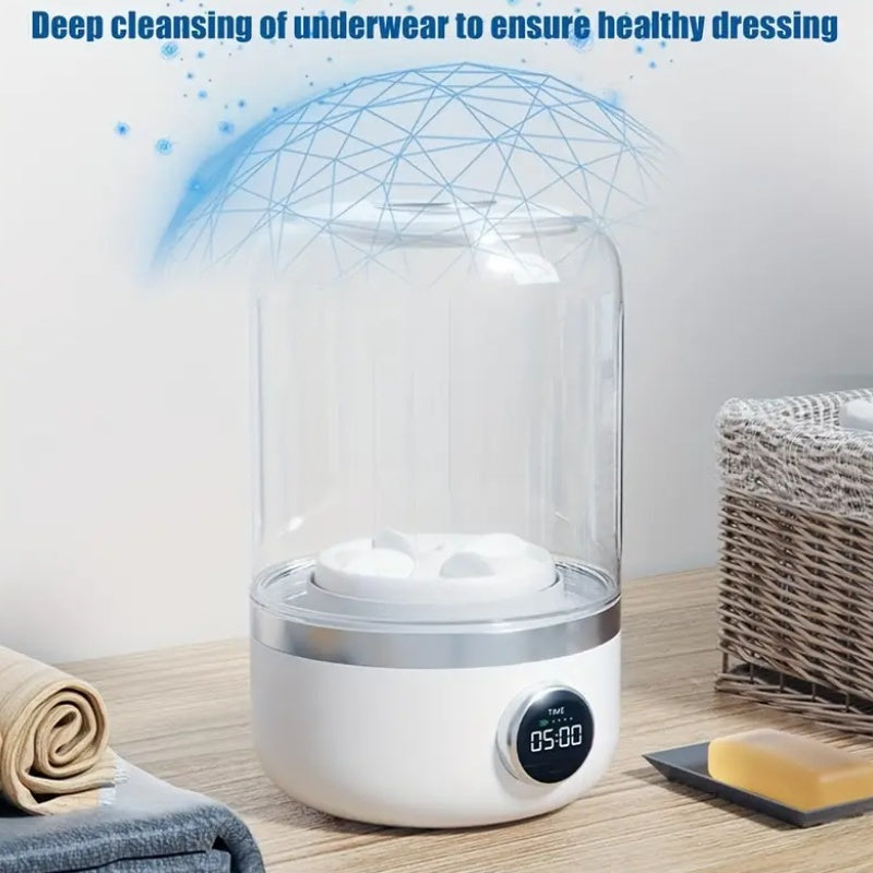 Portable Mini Washer USB Rechargeable Laundry Cup Compact